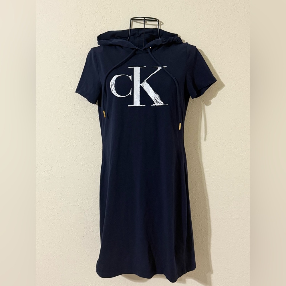 Calvin Klein Black Hooded Dress